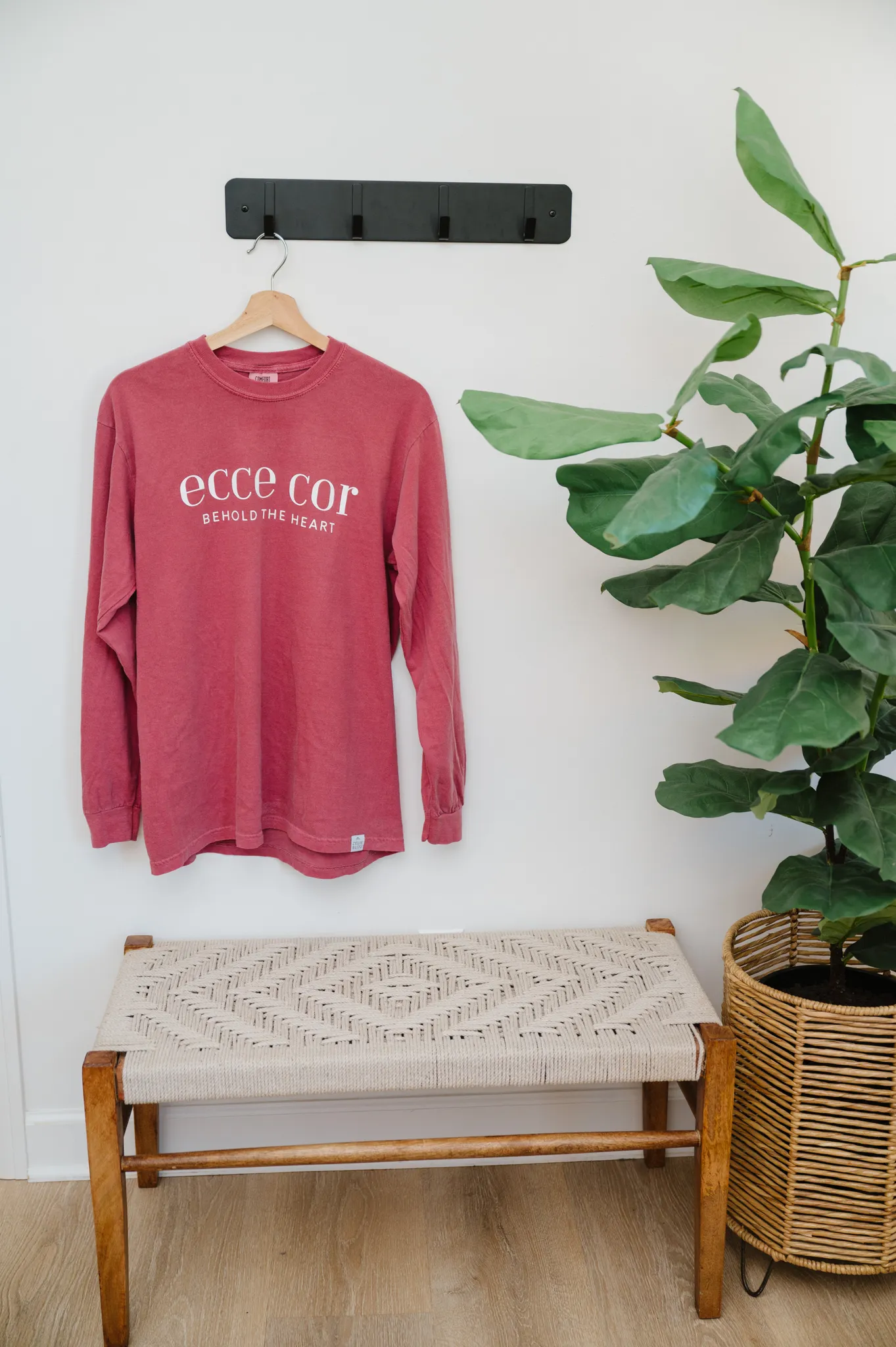 "Ecce Cor" / Sacred Heart of Jesus T-Shirt - Image 3