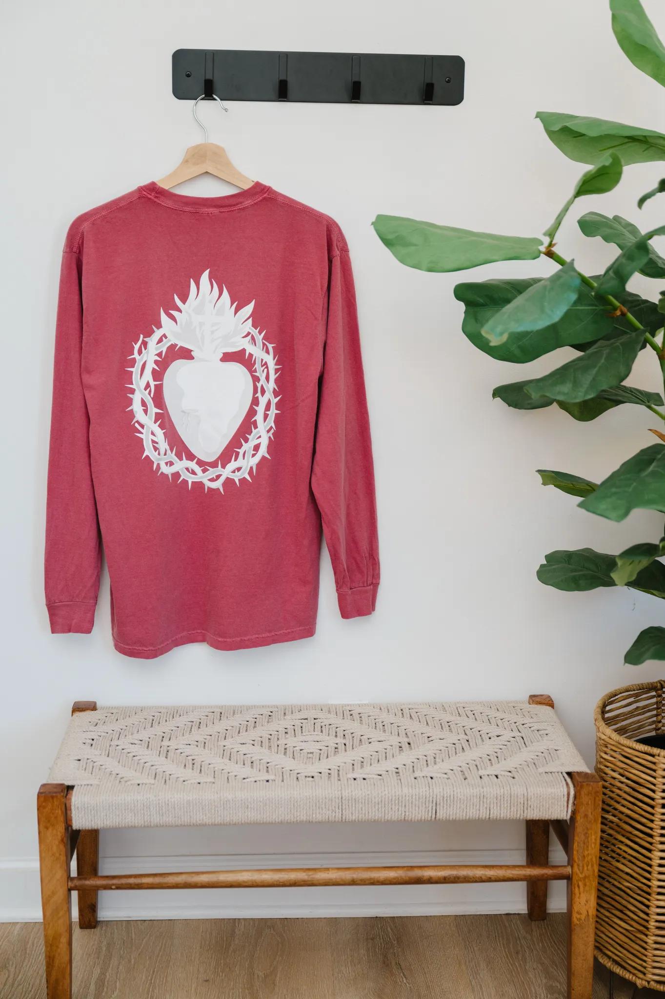 "Ecce Cor" / Sacred Heart of Jesus T-Shirt - Image 4