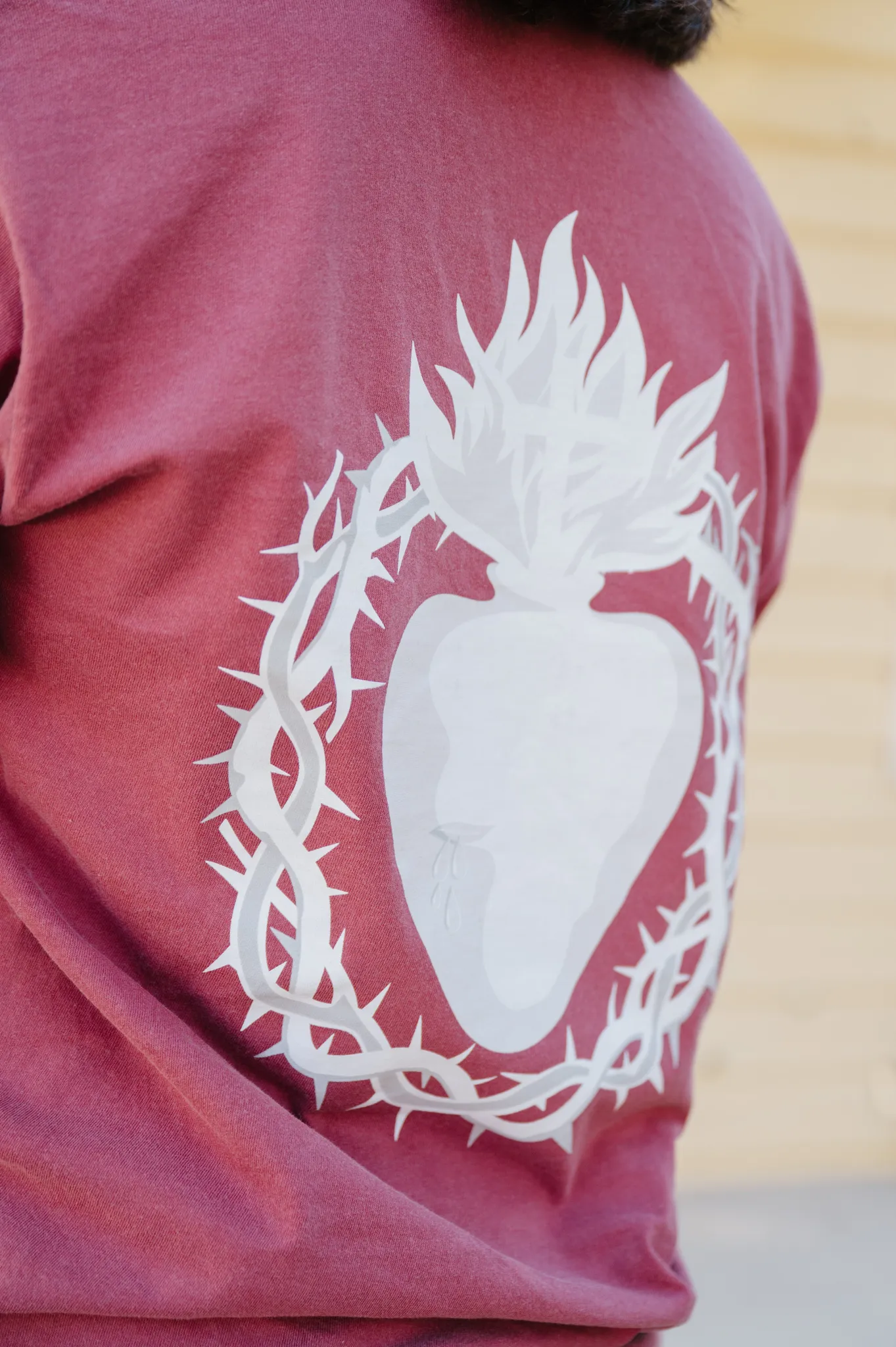 "Ecce Cor" / Sacred Heart of Jesus T-Shirt - Image 7
