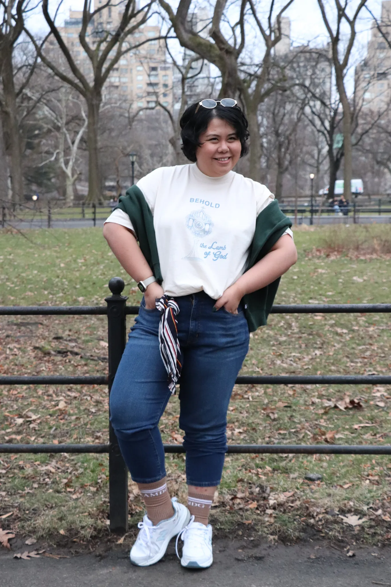 "Behold the Lamb of God" / Heavy-Weight T-Shirt - Image 6