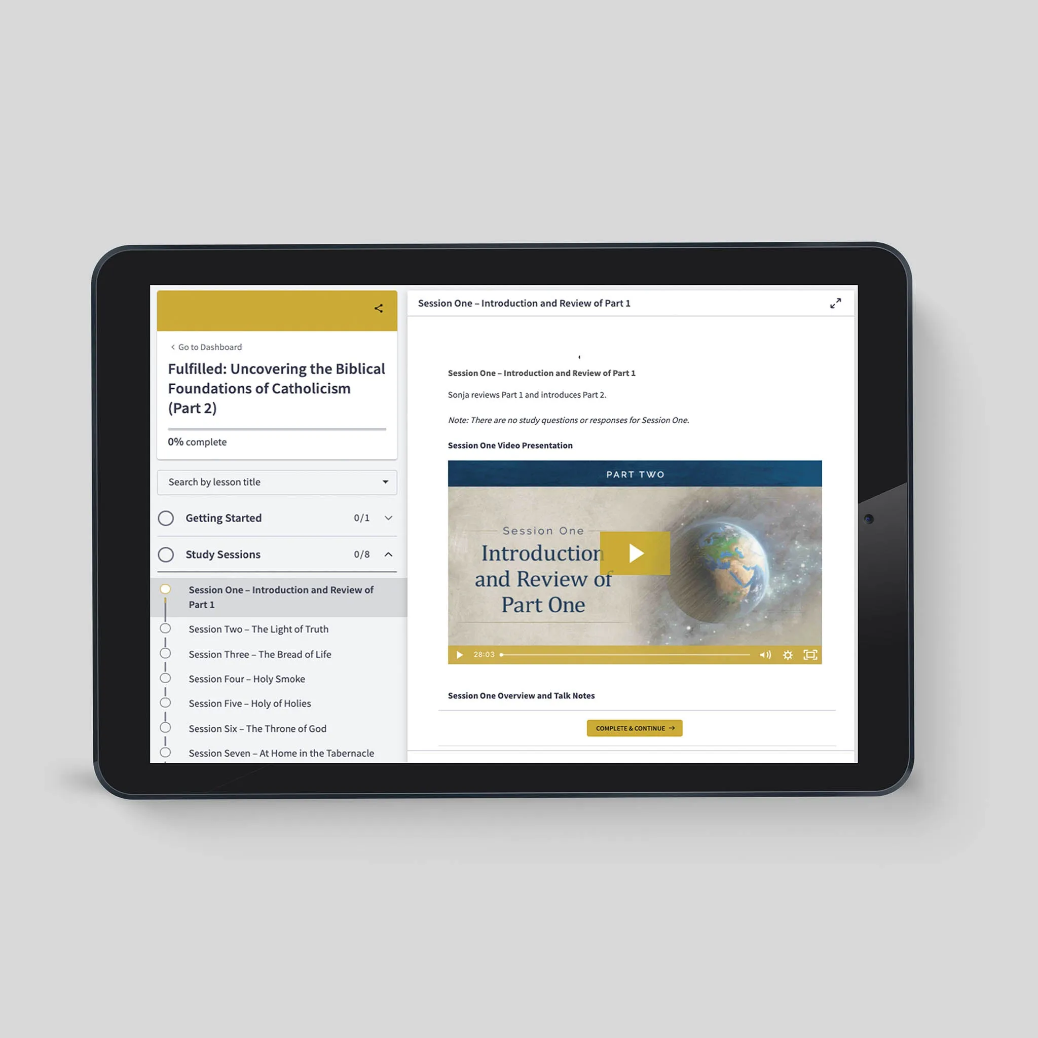Fulfilled: Uncovering the Biblical Foundations of Catholicism (Part Two), Online Access