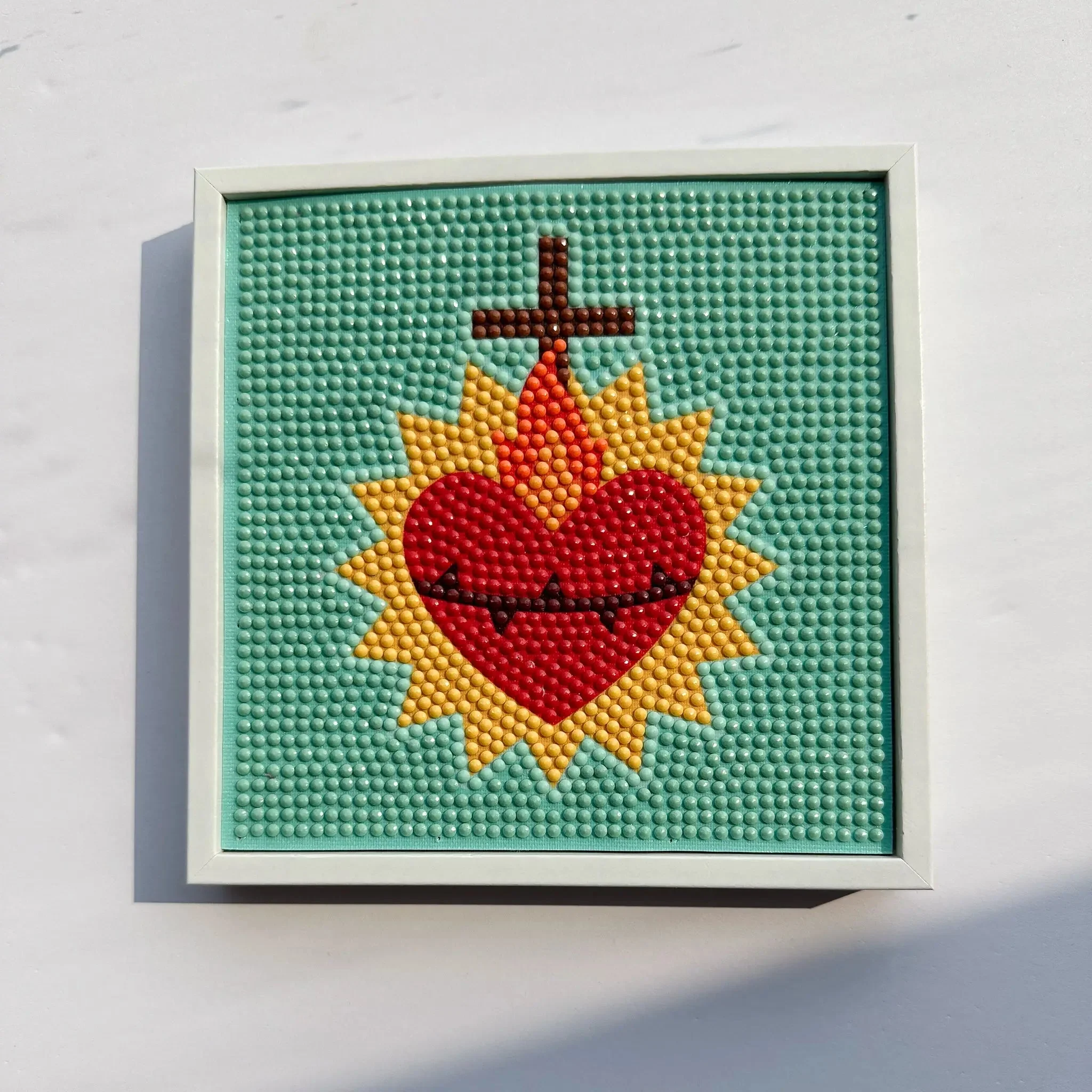 Sacred Heart of Jesus Gem Art Craft Kit - Image 9