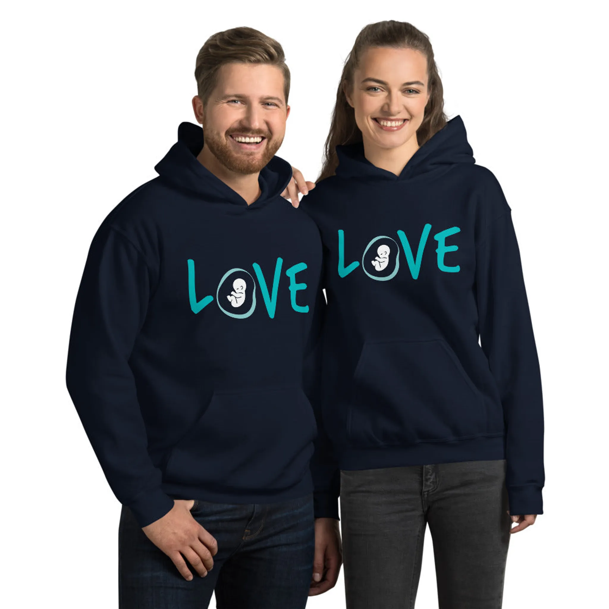"Love" / Pro-Life Hoodie - Image 5