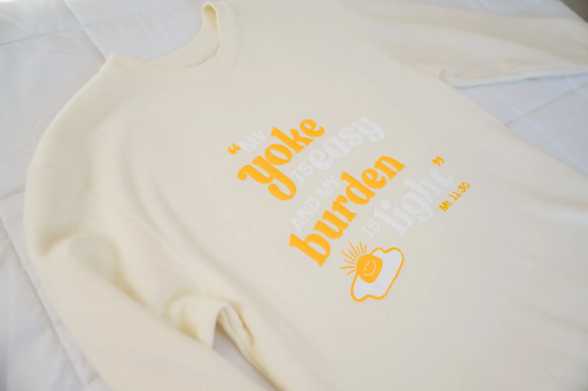 "My Yoke is Easy" / Crewneck Sweatshirt - Image 5
