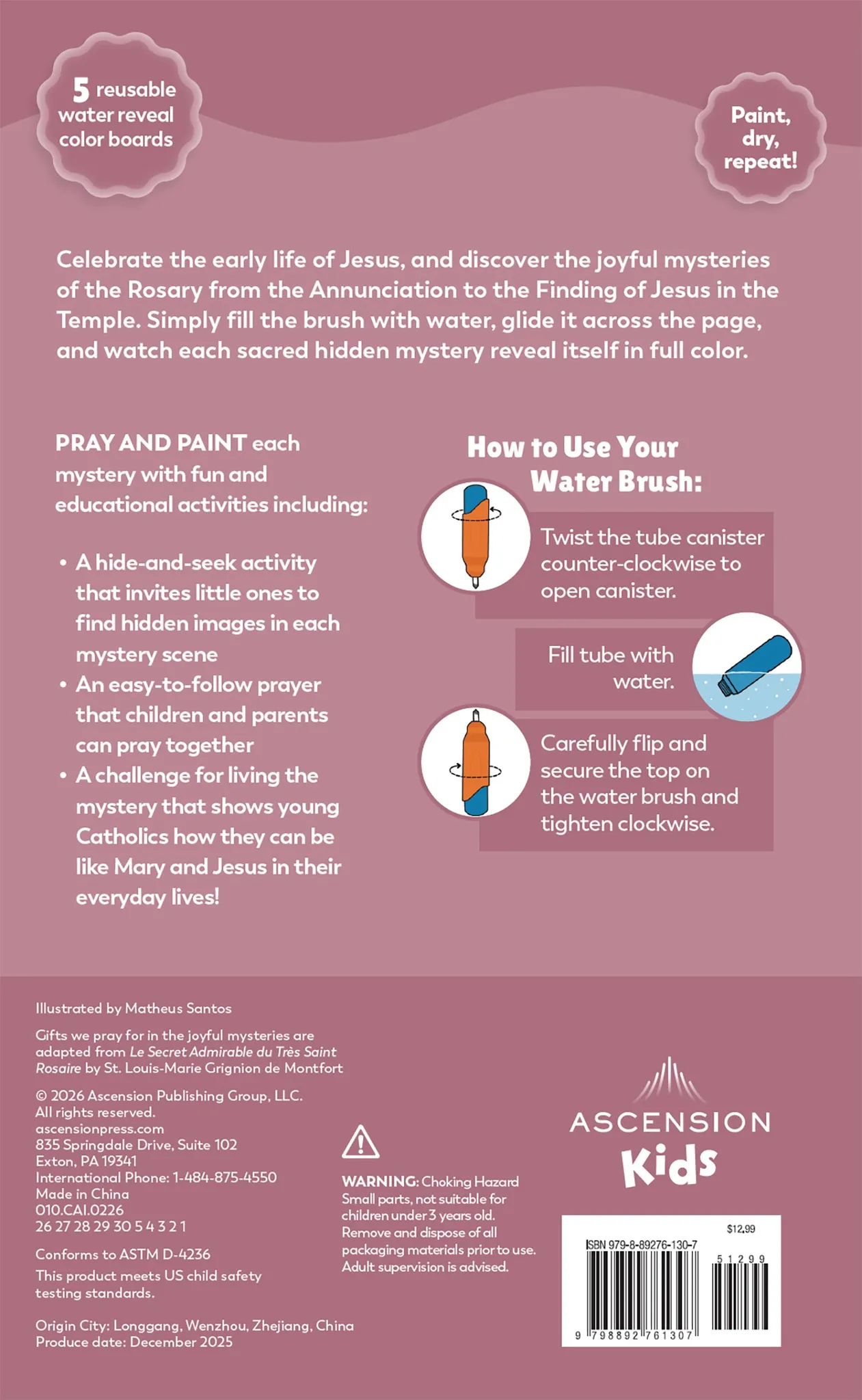 Pray and Paint: Joyful Mysteries of the Rosary Water Reveal - Image 4