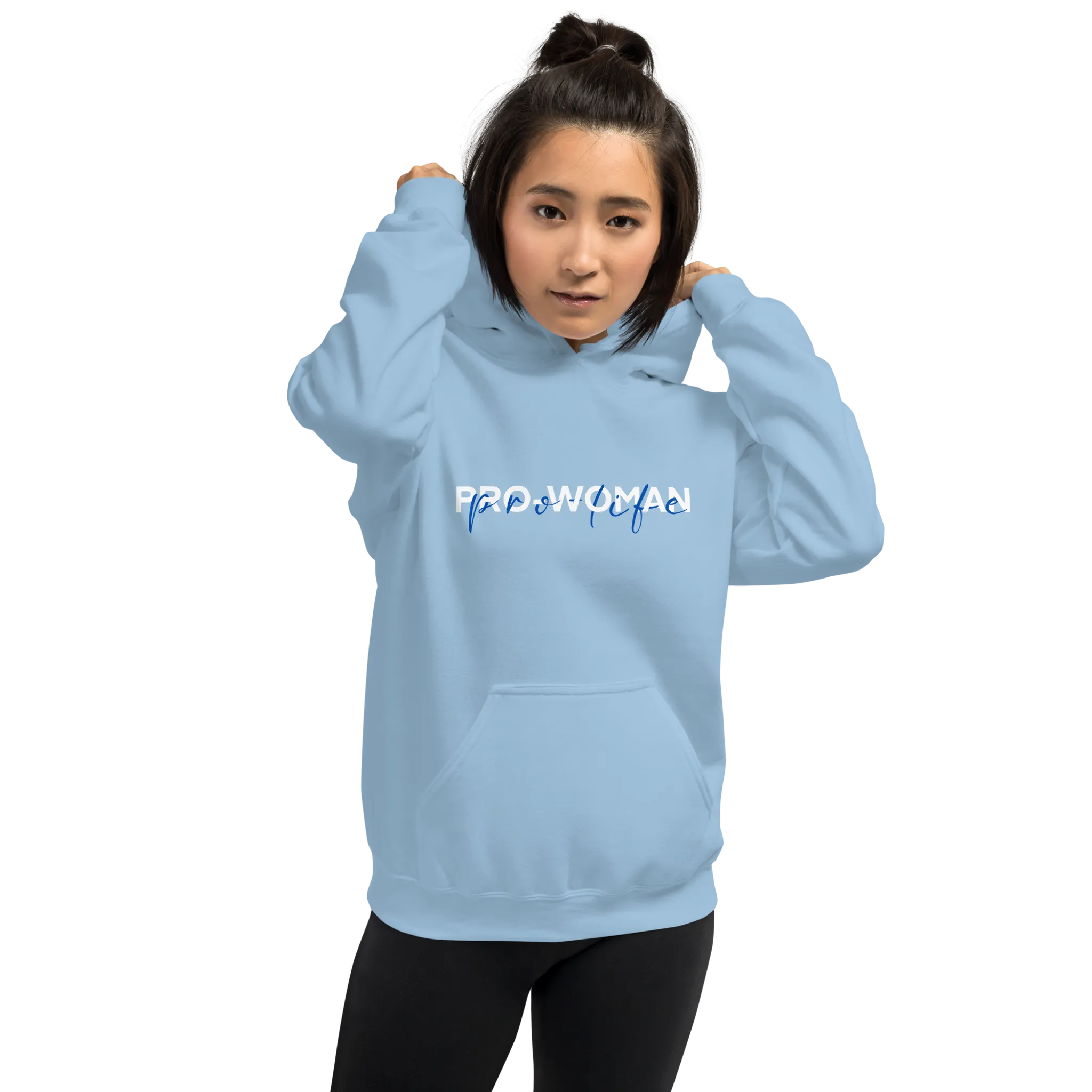 "Pro Woman, Pro-Life" / Pro-Life Hoodie - Image 3