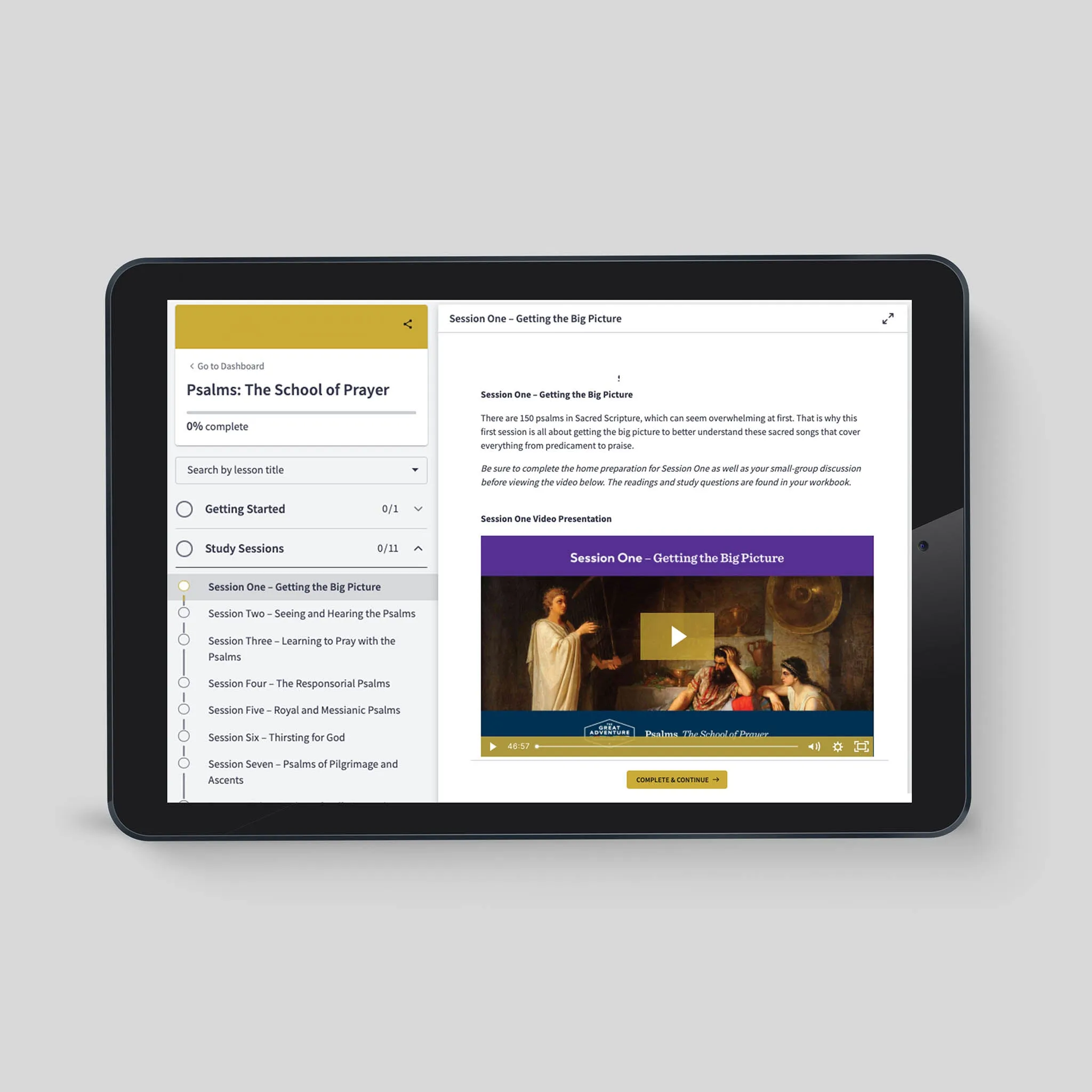 Psalms: The School of Prayer, Online Access