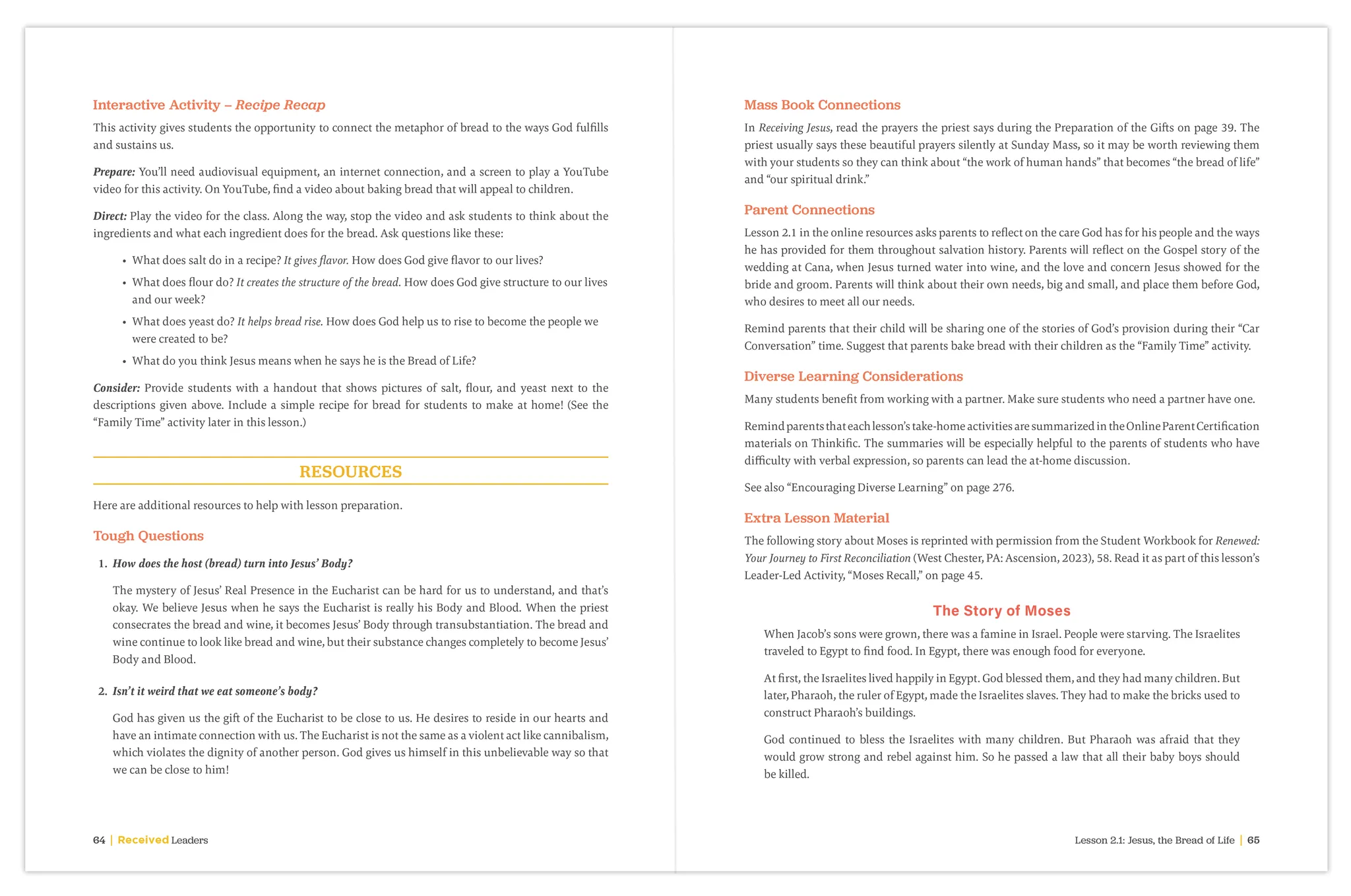 Received First Edition: Your Journey to First Communion Leader's Guide (Includes Online Leader's Access) - Image 14