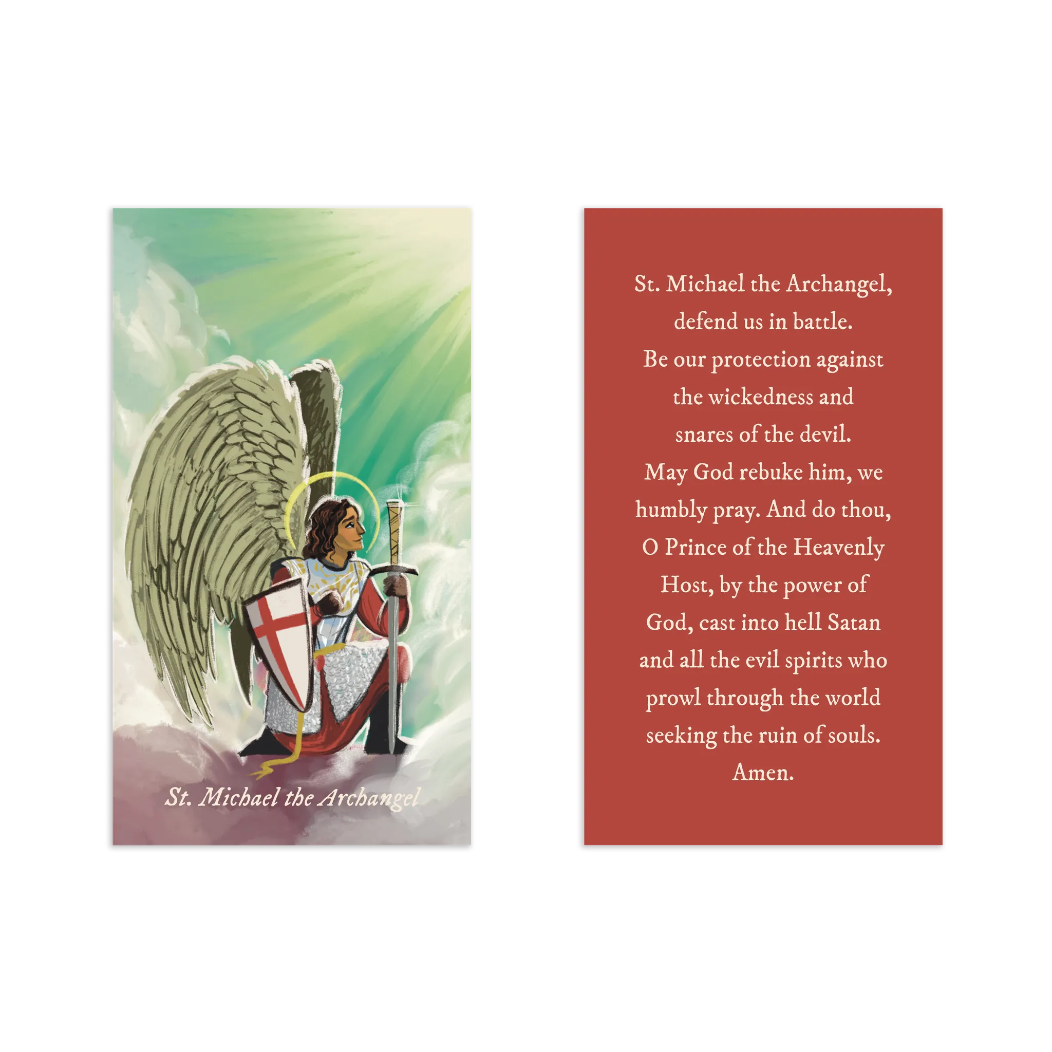 Renewed & Received Saint Prayer Cards, Complete Set (1 Set of 24 Cards) - Image 6