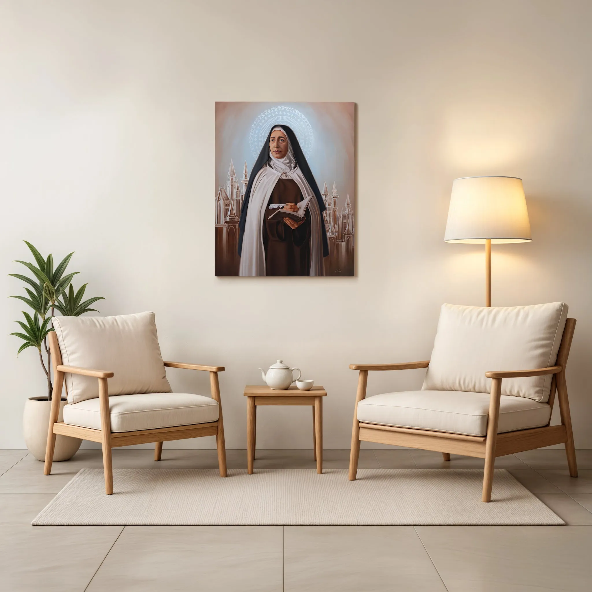St. Teresa of Ávila Sacred Art Canvas Print - Image 2