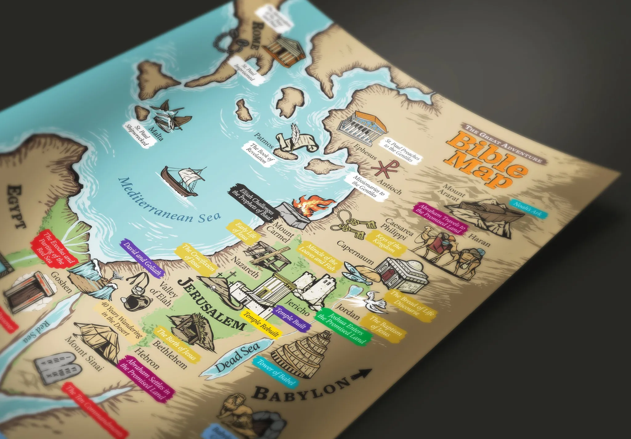 The Great Adventure Bible Map - Image 3